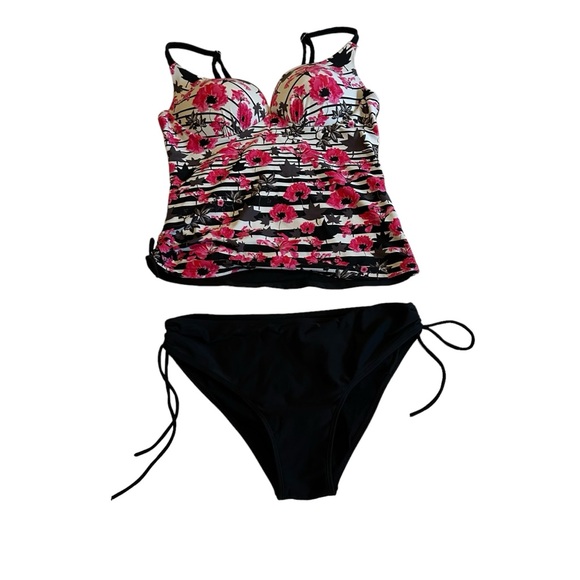 Flowery Two-Piece Bikini - Picture 1 of 2